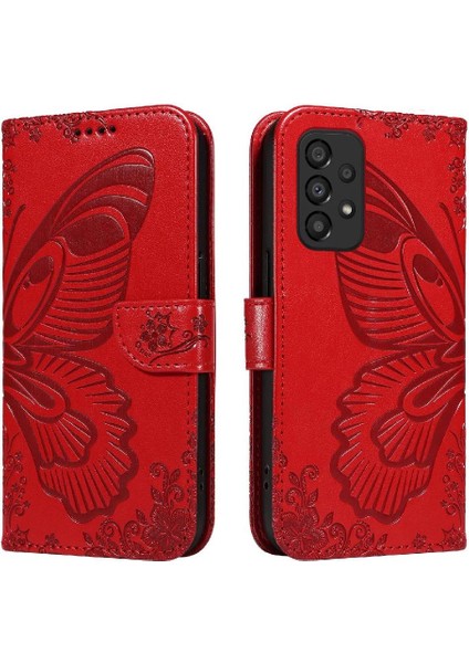 Kredi Kartı Yuvası Ayrılabilir El ile Samsung Galaxy A73 5g Için Flip Case (Yurt Dışından)
