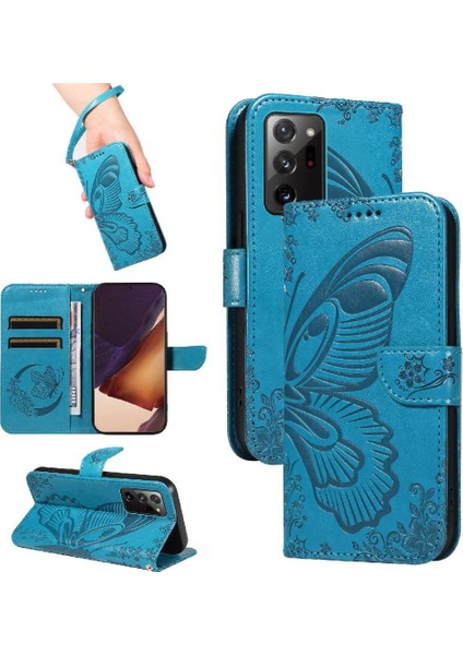 Samsung Galaxy Not 20 Için Flip Case Ultra Ayrılabilir El Kayışı Kabartmalı (Yurt Dışından)