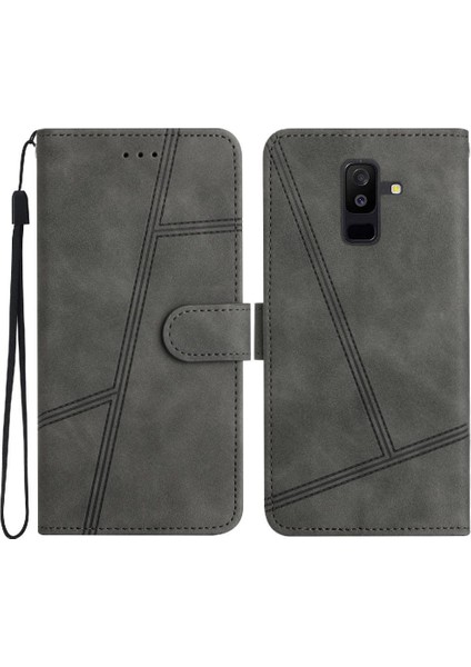 Samsung Galaxy A6 Artı 2018 Kart Yuvaları Tutucu Manyetik Tam Için Flip Case (Yurt Dışından)