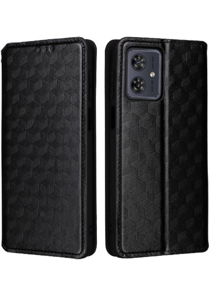 Motorola Moto G54 5g Pu Deri Kart Yuvaları Tutucu Manyetik 3D (Yurt Dışından)