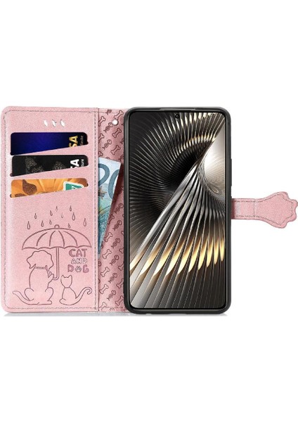 Xiaomi Poco F6 Darbeye Karikatür Hayvanlar Için Flip Case Kapak Kısa (Yurt Dışından) modelleri
