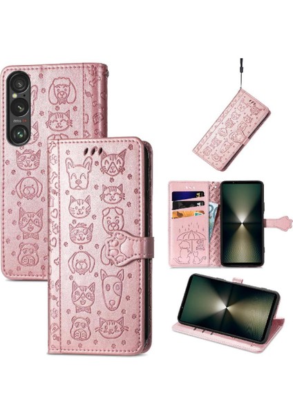 Sony Xperia 1 Vı Karikatür Hayvanlar Için Flip Case Deri Kılıf Kapak Çevirin (Yurt Dışından) fırsatları
