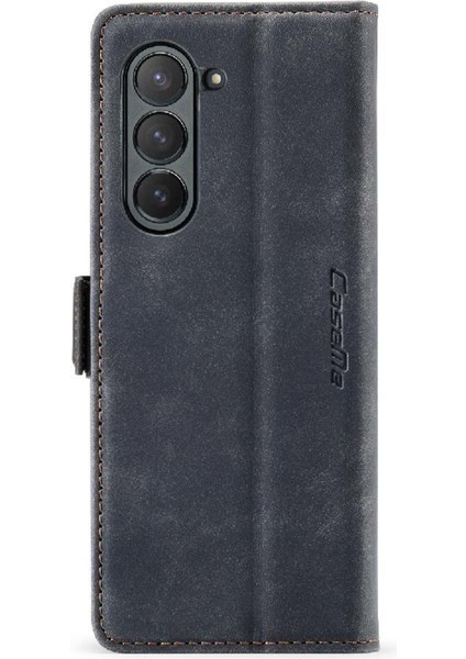 Samsung Galaxy Z Için Flip Case Fold 6 5g Kılıf Kart Yuvası Kickstand Manyetik (Yurt Dışından)