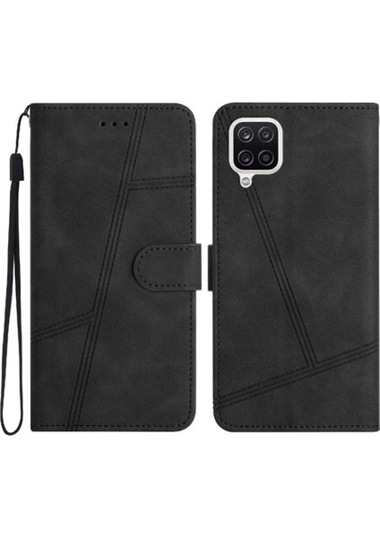 Samsung Galaxy A22 4g Tam Koruma Bilek Kayışı Kart Yuvaları Için Flip Case (Yurt Dışından)