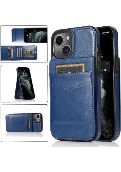 Kredi Kartı Tutucu Kılıf Cüzdan Premium ile IPhone 13 ile Uyumlu (Yurt Dışından)