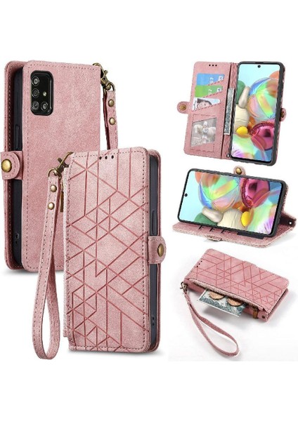 Samsung Galaxy A71 4g Için Flip Case Basit Iş Kapak Darbeye (Yurt Dışından)