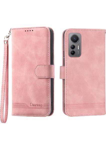 Xiaomi 12 Pro Manyetik Kapatma Bileklik Kart Yuvaları Premium Için Flip Case (Yurt Dışından)