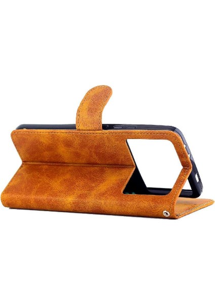 Xiaomi Poco X6 Pro Için Filp Durumda Tam Koruma Kartı Tutucu Kickstand Pu (Yurt Dışından)