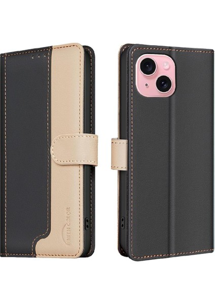 IPhone 12 Kart Yuvaları Tutucu Kickstand Rfıd Engelleme Flip Tpu Için Flip Case (Yurt Dışından)