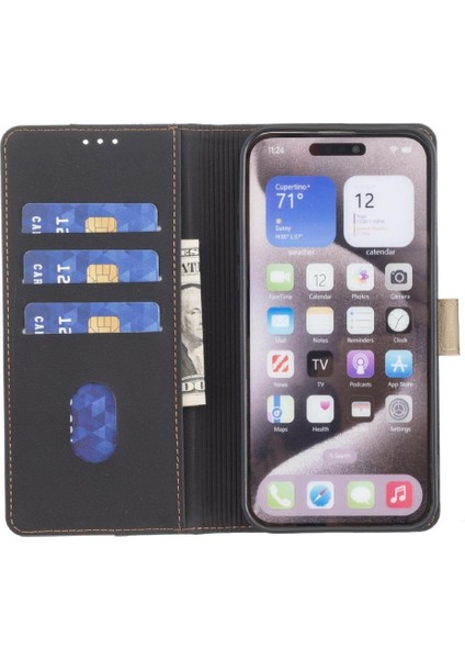 IPhone 12 Kart Yuvaları Tutucu Kickstand Rfıd Engelleme Flip Tpu Için Flip Case (Yurt Dışından)