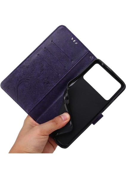 Xiaomi Poco X4 Pro 5g Için Filp Durumda Bilek Kayışı Manyetik Kapatma Kickstand (Yurt Dışından)