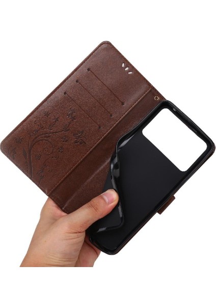 Xiaomi Poco X4 Pro 5g Için Filp Durumda Bilek Kayışı Manyetik Kapatma Kickstand (Yurt Dışından)