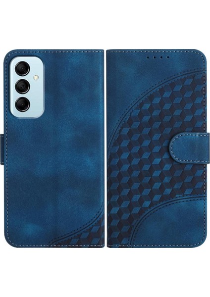 Samsung Galaxy M14 Geometrik Desen Pu Deri Flip Kapak Için Flip Case (Yurt Dışından)