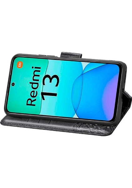 Xiaomi Redmi Için Flip Case 13 4g Kapak Çevirin Zarif Desen Darbeye (Yurt Dışından)