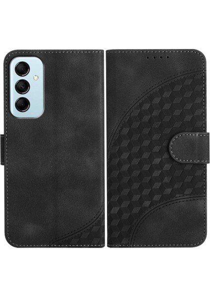 Samsung Galaxy M14 Geometrik Desen Pu Deri Flip Kapak Için Flip Case (Yurt Dışından)