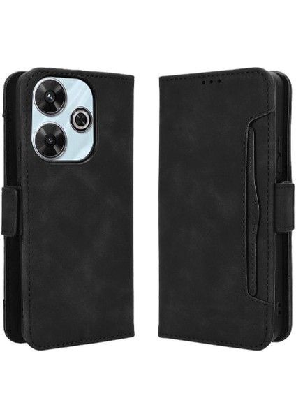 Xiaomi Poco M6 4g Deri Cüzdan Kapak Manyetik Kapatma Kartı (Yurt Dışından)