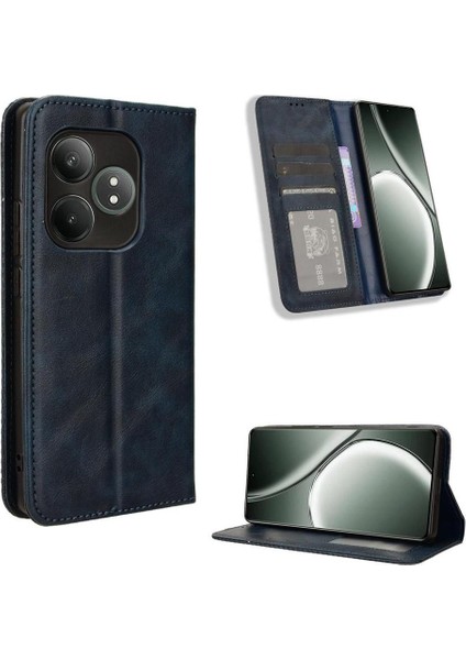 Realme Gt Neo 6 Manyetik Kapatma Cüzdan Pu Deri Için Kılıf (Yurt Dışından)