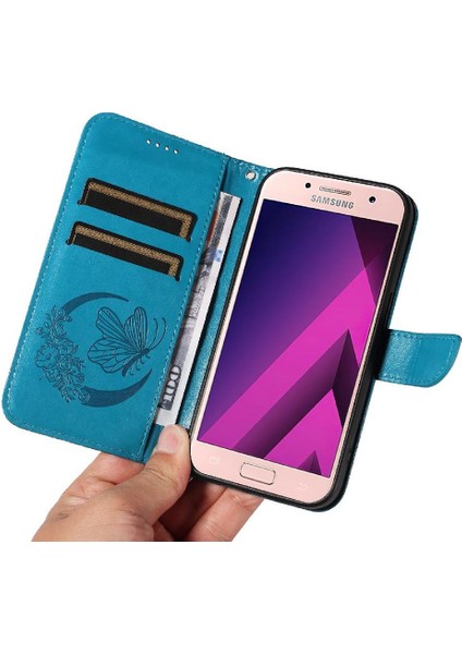 Kredi Kartı Yuvası Ayrılabilir El ile Samsung Galaxy A3 2017 Için Flip Case (Yurt Dışından)