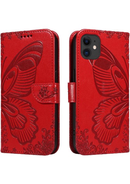 IPhone 11 Için Flip Case Kredi Kartı Yuvası ile Ayrılabilir El Kayışı Yüksek (Yurt Dışından)