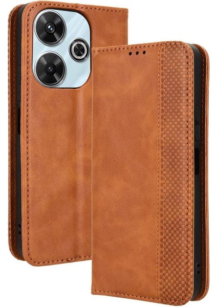 Xiaomi Poco M6 4g Pu Deri Manyetik Kapatma Cüzdan (Yurt Dışından)