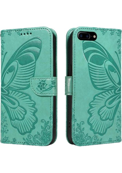 IPhone 6 Için Flip Case Artı/6s Artı Kredi Kartı Yuvası ile Kabartmalı El (Yurt Dışından) fırsatları