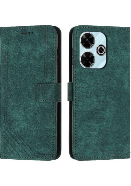 Xiaomi Redmi Için Flip Case 13 4g Kart Ekleme Kickstand Cüzdan Pu (Yurt Dışından)