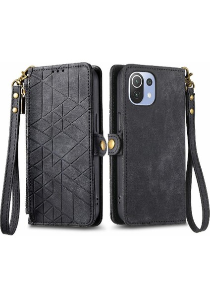 Xiaomi 11 Lite Için Flip Case Kapak Kılıf Cüzdan Darbeye (Yurt Dışından)