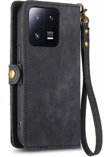 Xiaomi 13 Için Flip Case Darbeye Kapak Kılıf Basit Cüzdan (Yurt Dışından) modelleri