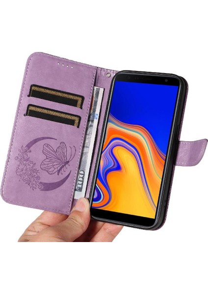 Samsung Galaxy J6 Artı Yüksek Kaliteli Deri Ayrılabilir El Için Flip Case (Yurt Dışından)