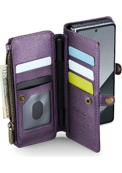 Samsung Galaxy Z Için Crossbody Durumda Kat 6 5g Kılıf Cüzdan Rfıd Engelleme (Yurt Dışından) modelleri