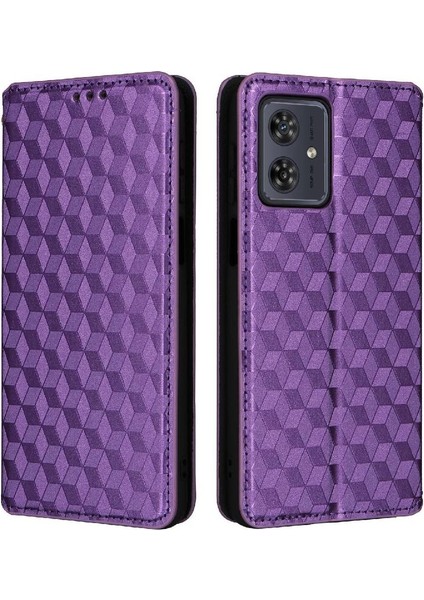 Motorola Moto G54 5g Pu Deri Kart Yuvaları Tutucu Manyetik 3D (Yurt Dışından)