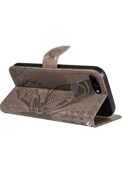 IPhone 6 Için Flip Case Artı/6s Artı Kredi Kartı Yuvası ile Kabartmalı El (Yurt Dışından) indirimleri