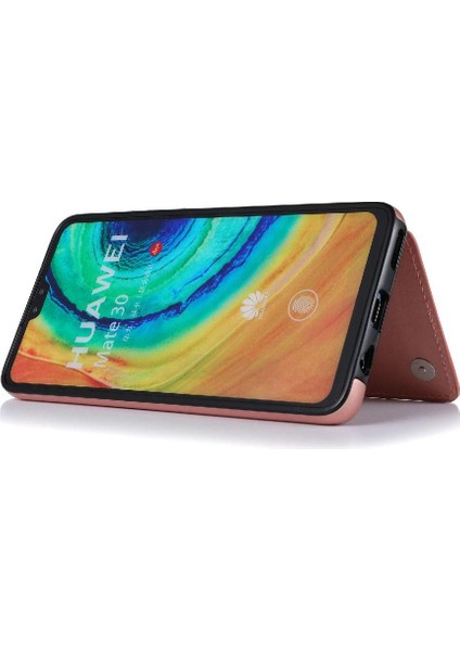 Manyi Mall Huawei Mate 30 Için Cüzdan Durumda Çift Manyetik Toka Pu Deri Kickstand (Yurt Dışından)