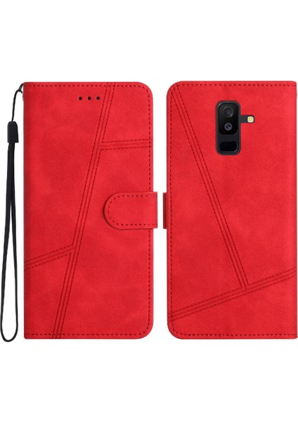 Samsung Galaxy A6 Artı 2018 Kart Yuvaları Tutucu Manyetik Tam Için Flip Case (Yurt Dışından)
