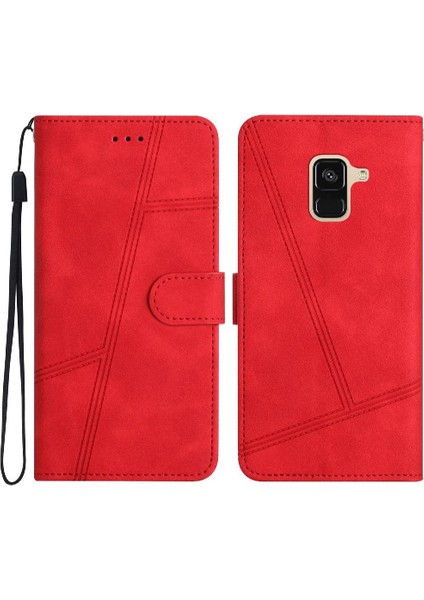 Samsung Galaxy A8 Için Flip Case 2018 Flip Folio Kart Yuvaları Tutucu Manyetik (Yurt Dışından)