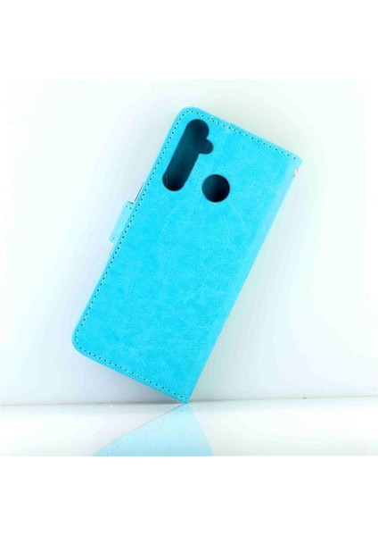 Realme 5 Pro Manyetik Kapatma Pu Deri Darbeye Dayanıklı Kart Için Flip Case (Yurt Dışından)