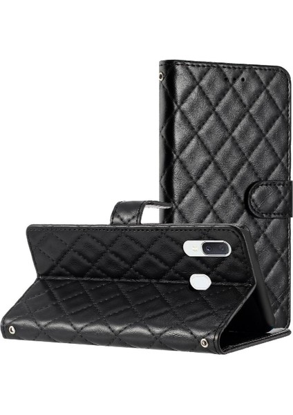 Samsung Galaxy A40 Pu Deri Cüzdan Kickstand Tpu Kart Için Flip Case (Yurt Dışından)