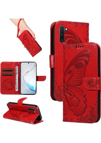 Kredi Kartı Yuvası Yüksek Kalite ile Samsung Galaxy Not 10 Için Flip Case (Yurt Dışından)
