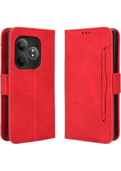 Realme Gt 6 Için Kılıf Ayarlanabilir Ayrılabilir Kart Tutucu Deri Cüzdan (Yurt Dışından)