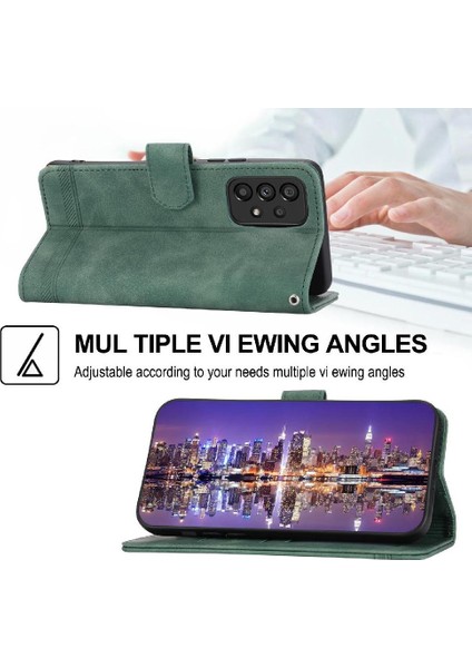 Samsung Galaxy A53 Kart Yuvaları Bileklik Manyetik Kapatma Için Flip Case (Yurt Dışından)