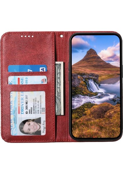 Realme 11 Pro Için Flip Case Standı El Kayışı Eşkenar Dörtgen Şekli Günlük Kullanım Cüzdan (Yurt Dışından)