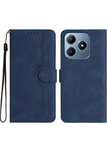 Realme C63 Case Premium Pu Cüzdan Yerleşik Mıknatıs Kapağı ile Uyumlu (Yurt Dışından)
