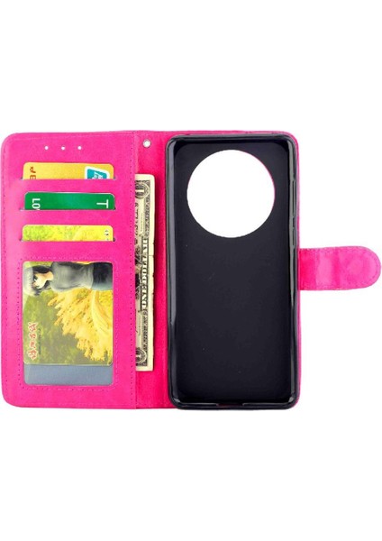 Huawei Mate 50 Kart Tutucu Pu Deri Manyetik Kapatma Için Flip Case (Yurt Dışından)