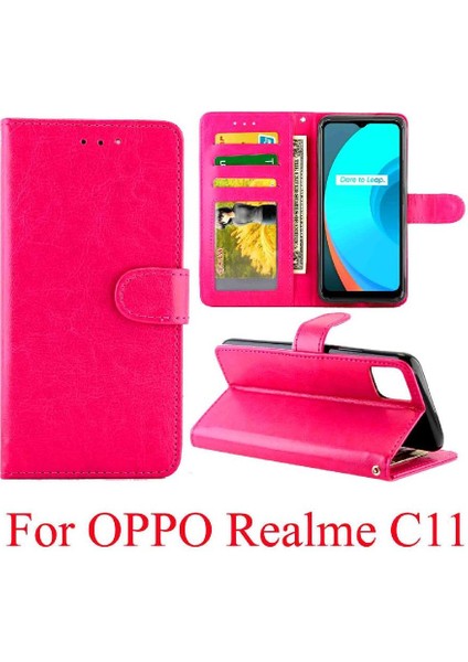 Realme C11 Manyetik Kapatma Kart Tutucu Pu Deri Kickstand Için Flip Case (Yurt Dışından) fiyatları