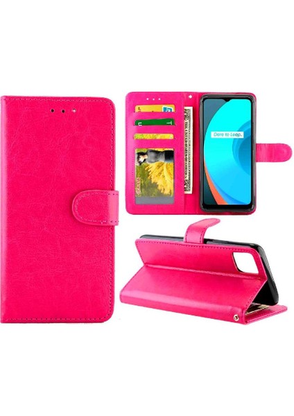 Realme C11 Manyetik Kapatma Kart Tutucu Pu Deri Kickstand Için Flip Case (Yurt Dışından) indirimleri