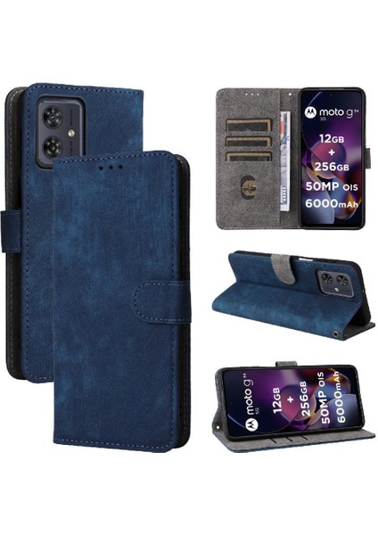 Motorola Moto G54 5g Rfıd Engelleme Flip Folio Cüzdan Manyetik Pu (Yurt Dışından)