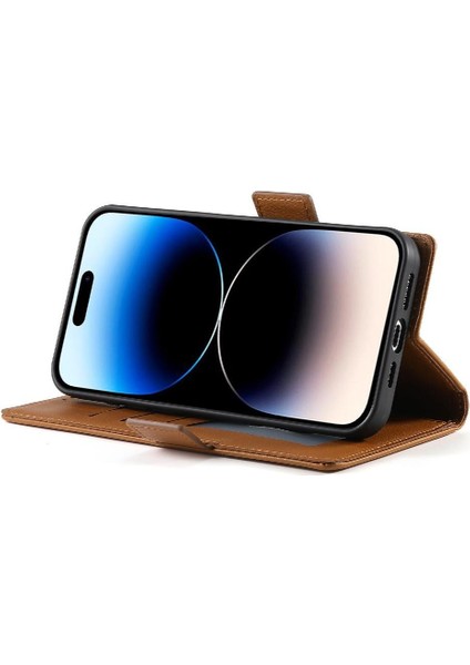 IPhone 14 Pro Günlük Kullanım Için Flip Case Kart Yuvaları Cüzdan Çevirme Iş (Yurt Dışından)