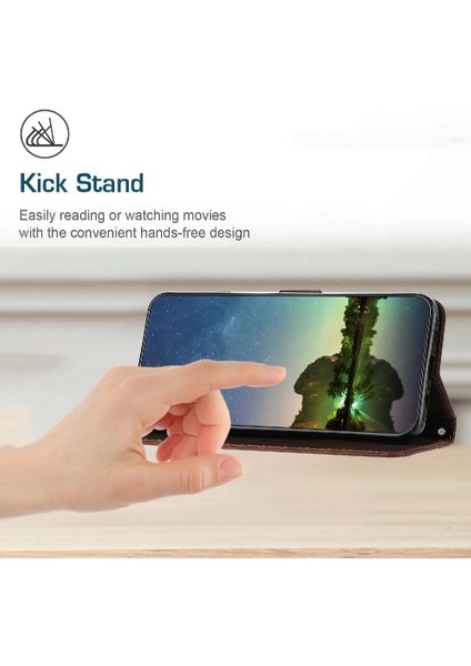 Xiaomi Redmi Için Flip Case 13 4g Pu Deri Cüzdan Kickstand Kart Ekleme (Yurt Dışından)