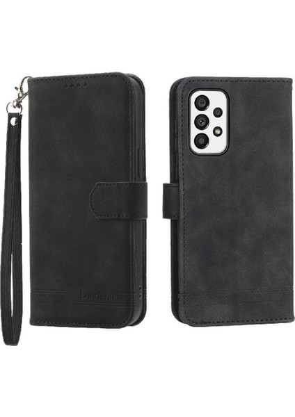 Samsung Galaxy A73 Kart Yuvaları Için Flip Case Bileklik Nakit Cep Prim (Yurt Dışından)