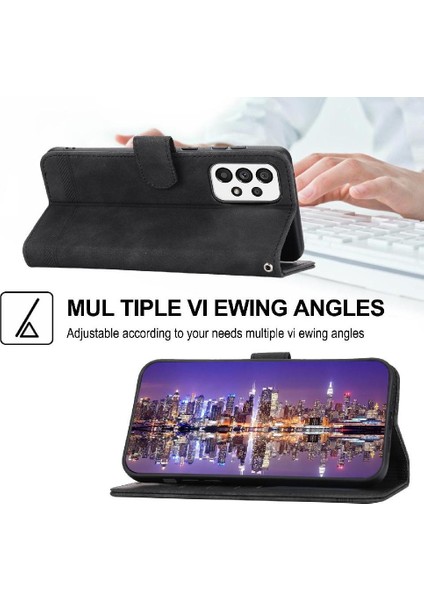 Samsung Galaxy A73 Kart Yuvaları Için Flip Case Bileklik Nakit Cep Prim (Yurt Dışından)